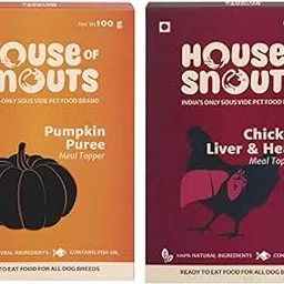 House of Snouts Combo of Pumpkin Puree Topper & Chicken Heart and Liver Topper-picture-27