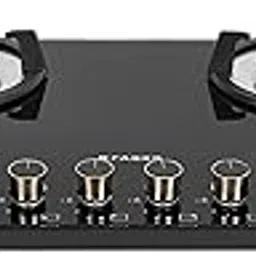 Faber Hob 4 Burner | Auto-Ignition | Spillage Proof | HOB SUPERIA HT904 BR AI | Concealed Chamber | Metal Knobs | Pan Support | Black Glass Finish |5 Yr Warranty on Burner & Glass | 1 Yr comprehensive-image-6