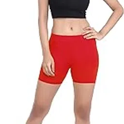 laasa Women's Solid Inner & Outer Wear Active Hot Shorts-picture-11