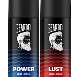 Beardo Power & Lust Perfume Body Spray (Set of 2) Get compliments with Long lasting Fougere, Aromatic Deodorant Brand | Christmas gift for men | Gift For Friends | Gift for Men-image-67