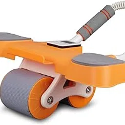 Healthex Automatic Ab Wheel Rebound Ab Roller with Mobile Holder | Precise Timer | Abdominal Exercise Equipment | Home Gym Equipment Strong Elbow Support (AB Roller 02 Orange)-image-66