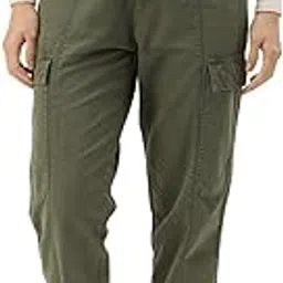 ivoc Women's Cotton Button-and-Zip s Casual Trousers Over dye with Big Utility Pockets, Extra Soft Hand Feel with Peach Finish-picture-42