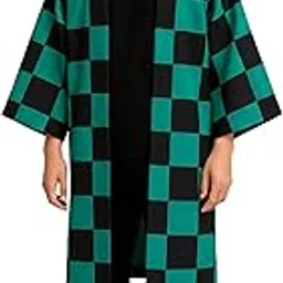 Tanjiro Kamado Kimono with Earrings for Cosplay | Demon-Inspired Anime Costume for kids and adults| Unisex Fancy Dress Outfit with Premium Gift Box – Perfect for Halloween theme Parties-picture-34