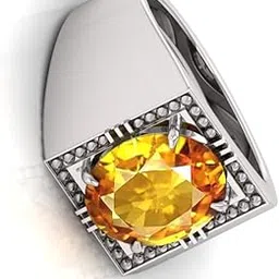 om gayatri corp 11.25 Ratti Pukhraj Stone Original Certified Yellow Sapphire Gemstone Adjustable Ring With Lab Certificate for Men and Women E-8-picture-16