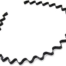 Young & Forever Unisex Black Headband Spring Wave Non Slip Sports Hairband Hair Accessories for Women Men-picture-13