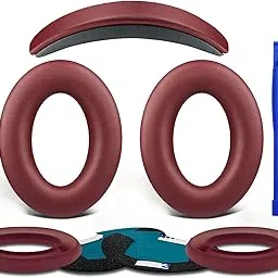 SOULWIT Ear Pads Cushions + Headband + Silicone Earpads Cover, Replacement Kit for Bose QuietComfort 25(QC25)/SoundLink Around-Ear II(SoundLink AE2)/SoundTrue Around-Ear II(SoundTrue AE 2) - Burgundy-picture-33