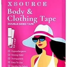 XSOURCE Double-Sided Tape for Clothing and Body, Transparent Fabric Tape for Women Fashion Beauty Tape for Multi-Purpose Uses Body Clothing Stickers-picture-22
