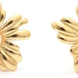 kayya21 Floral Stud Earrings for Women & Girls | Gold-Plated Stainless Steel | Anti-Tarnish, Lightweight, Minimal, Skin-Friendly | Pack of 1-picture-14