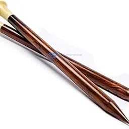 Nagina International US Size 35-14" Rosewood & Maple Crafted Premium Yarn Knitting Needles | Stitching Accessories & Supplies (Maple Head, 19mm)-picture-41