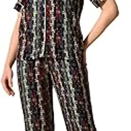 unifringe Women's Rayon Night Suit Pajama Set – Printed Sleepwear | Night Suit for Girls & Women | Relaxed Fit Co-Ord Nightwear for Cozy & Peaceful Sleepwear for Woman | coordset for Women-picture-38