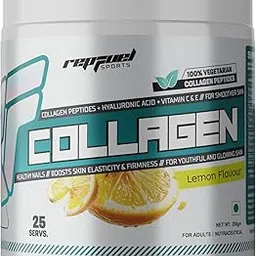 100% Vegetarian Collagen Peptides || Collagen Peptides + Hyaluronic Acid + Vitamin C & E - For Smoother Skin (25 Servings, Lemon Flavor)-picture-32