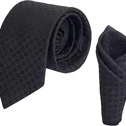 calixto Men's Microfibre Italian, Floral Printed Necktie Tie With Pocket Square (Leatharite Gift Box) (Pack of 2)-picture-12