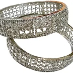 revoria by bhawana Crystal Blue Sapphire Necklace – Elegant Silver Stainless Steel Necklace with Blue Crystals and White Pearls | Statement Jewelry for Women | Formal-picture-50