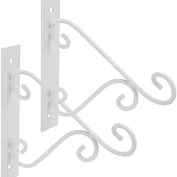 Zyvola Elegant Iron Wall Hooks for Indoor/Outdoor Use - Decorative Candlestick Hooks for Plants & Wind Chimes - Easy Installation & Cleaning-image-5