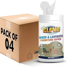 Cleno Wood & Laminate Furniture Wet Wipes Clean, Restore Polish & Protects - Wood Tables/Chairs/Cupboard/Bedroom Furniture/Cabinets/Benches/Doors/Desks- 50 Wipes (Pack of 4) (Ready to Use)-picture-29