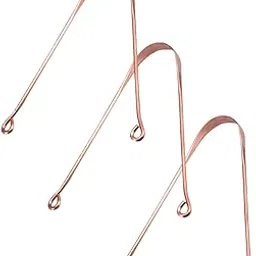 GUBB Copper Tongue Cleaner For Kids & Adults | Ayurvedic Tongue Scraper For Bad Breath (Round) - Pack of 3-image-21