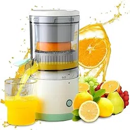 Drumstone ๐๐ ๐๐๐๐๐ ๐๐๐๐๐๐๐๐ Automatic Citrus Juicer โ Rechargeable Electric Orange & Lemon Squeezer | Quiet Motor, Compact Design, Easy to Clean | Juicer for Kitchen & On-the-Go Use image 1