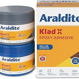 Araldite Klad-X Fast White 1.5 Kg Set - Fast Setting Adhesive For Heavy Duty Cladding, Stone Cladding, Tile Cladding-picture-59