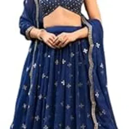 fashion basket Georgette Stiched Lehenga Set for Women-picture-42
