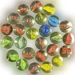 pmw - Marbles - 50pcs - Glass Playing Balls - kanche - goli - Traditional Indian Game - Glass Stones - Aquarium fillers - Gel Candle fillers 25mm- Multi Color-picture-22