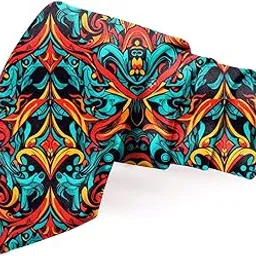 blacksmith Abstract Floral Printed Necktie for Men-picture-27