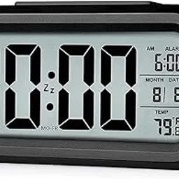 LUUKMONDE Digital Alarm Clock for Heavy Sleepers, Digital Clock Table Clock for Study Table, Students, Office, Corporate | Alarm Clock for Bedroom with Loud Sound, Automatic Sensor,Date & Temperature-picture-25