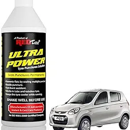 REDtize Ultra Power Tyre Puncture Solution, Black, Permanent Sealant for Tube and Tubeless Tyres, Anti-Puncture Protection Advance power Tyre Sealant-image-75
