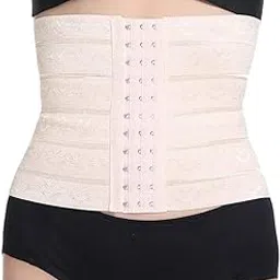 Women's Waist Trainer Corset for Everyday Wear Steel Boned Tummy Control Body Shaper Belts with Adjustable Hooks-its a Suitable to 28 to 34 Waist Size-picture-64