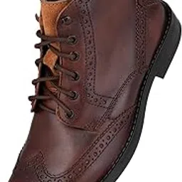 G.Leather Lloyd Series 597 Brown Brogues Boot-image-31