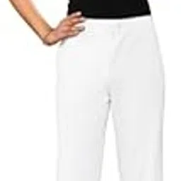 harpita Woman's Soild Trouser with Belt Loops and Button.-picture-15