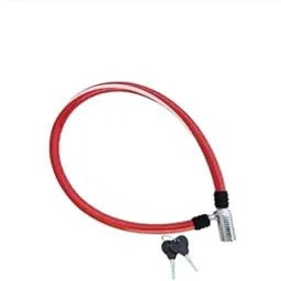 Multipurpose Heavy-Duty Cable Lock with Keys – Anti-Theft Steel Cable Lock for Bike, Scooter, Motorcycle & Outdoor Security (Red)-image-83