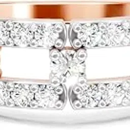 sparkles Lab Grown Diamond 0.46 Carat IGI Certified Round Shape Diamond Bridge Ring for Women | 14K Gold IGI Certified FG VS Quality Diamonds-picture-27