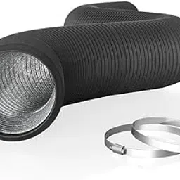 AC Infinity Flexible 4-Inch Aluminum Ducting, Heavy-Duty Four-Layer Protection, 8-Feet Long for Heating Cooling Ventilation and Exhaust-picture-42