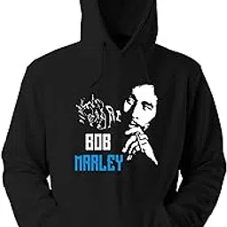 grafixly Men's Women's Regular fit Bo-b Ma-rle-y Rapper Printed Hoodie Sweatshirt-picture-41