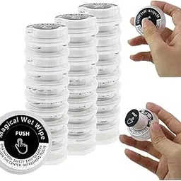 Koshiya Pressed Portable Wet And Dry Wipes,Press Pop up Hand Wipes,Hand Pop Wipes,Non-stimulating,Multi Purpose Expandable Press Hand Wipes for Travel (15pcs)-picture-55