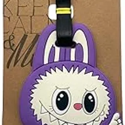 BOENJOY Gift - La- Bubu Luggage Tag | Luggage Bag Tag for Baggage, Suitcases| Luggage Tags for Travel, Size Approx 13 Cm (Purple)-picture-35
