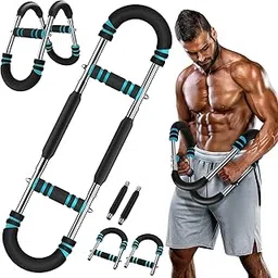 Twister Arm Trainer, 40-100lb Adjustable Chest Workout Equipment, Portable Power Twister Bar, 2025 New Adjustable Twister Arm Chest Exerciser (B)-picture-10