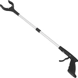 PRETYZOOM Outdoor Cleaning Supplies Garbage Clamp Pickup Sticks Rubbish Clips Litter Picker Garbage Tongs Garbage Clips Trash Picker Trash Grabber Trash Clamp Grab Tool Aluminum Alloy-image-2