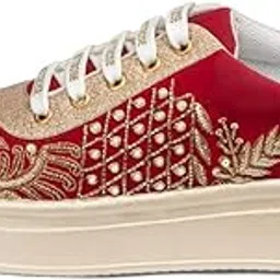 rettrose The Sorelle Luxury Crimson Crown Embellished Trainer-picture-42