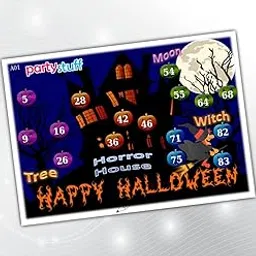 PartyStuff Halloween Theme Tambola Housie Tickets - Halloween kukuba 3 - Designer Kukuba (16 Cards)-picture-21
