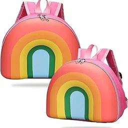 BEMBIKA Kindergarten Bag Korean Style kindergarten backpack Stylish School Bags For Kids curved shoulder straps Perfect Toddler Backpack Design (Candy Rainbow)-picture-13