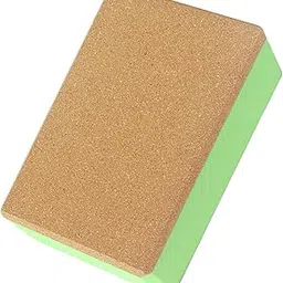 SECRET DESIRE EVA Cork Yoga Block Yoga Accessories for Fitness Balance Training Meditation Green-picture-16
