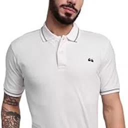 vandee Men's White Anti-Stain Cotton Round Neck T-Shirt | Soft Breathable Fabric | Regular Fit Casual Tee for Everyday Wear | Sweat Resistant & Easy Care Summer T-Shirt for Men-picture-13