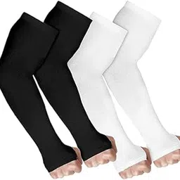 AZARIA Hand Gloves for Sun Protection Arm Sleeves for Men & Women, UPF 50 Arm Cover for Biking, Cricket, Cycling, Golf & Outdoor Sports, Arm Protection Sleeves for Women-picture-31