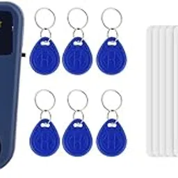 Handheld 125KHz ID Card Reader/Writer/Copier Duplicator + 6 Writable Key Tags + 6 Writable Cards for Community, School, Office and Other Access Control Needed Places-picture-34