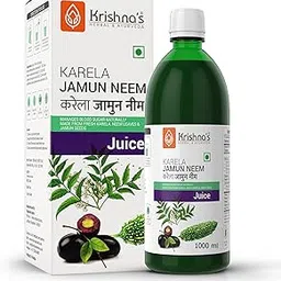 KRISHNA'S HERBAL & AYURVEDA Krishna'S Karela Jamun Neem Juice-1000 Ml Blend Of Fresh Karela, Neem Juice & Jamun Seeds Ayurvedic Solution For Balancing Sugar Levels, Pack Of 1-picture-15