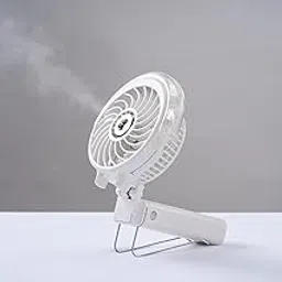 Handheld Misting Fan (upto 8 hours running), Portable Fan, Foldable Fan, In-Built Rechargeable Battery, Water Mist Fan-picture-21