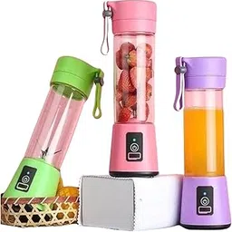 INNATO THE RIGHT CHOICE USB Portable & Rechargeable Juice Blender 380ML | Multicolor Options | Convenient & Time-Saving Smoothie Maker | Six Stainless Steel Blades (Pack of 1)-image-88
