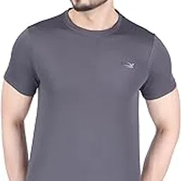 amazon brand - inkast Men's Solid Regular Fit BreezeFit Waffle Knit Tee | Activewear T-Shirt-picture-13