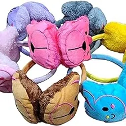 brown leaf Winter soft fabric Earmuffs for Kids Headband For Womens and Girls-picture-30